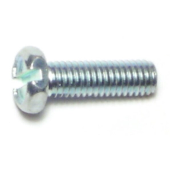 Midwest Fastener #10-32 x 5/8 in Slotted Hex Machine Screw, Zinc Plated Steel, 40 PK 65573 - main